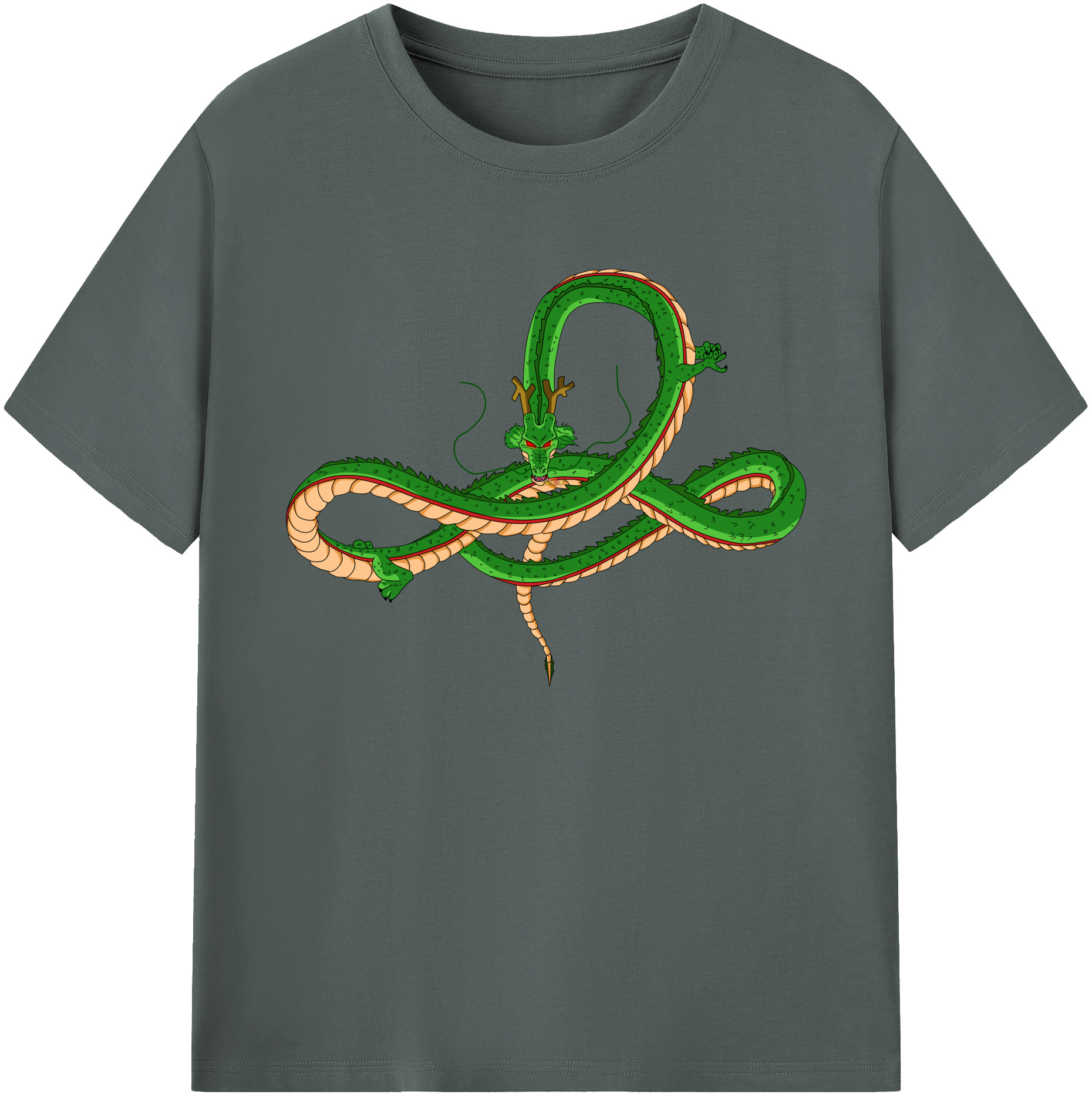 （画像用） ドラゴンボール 神龍 シェンロン DRAGON BALL Shenron 綿100％ メンズ半袖Tシャツ｜肌触りやわらか＆通気性